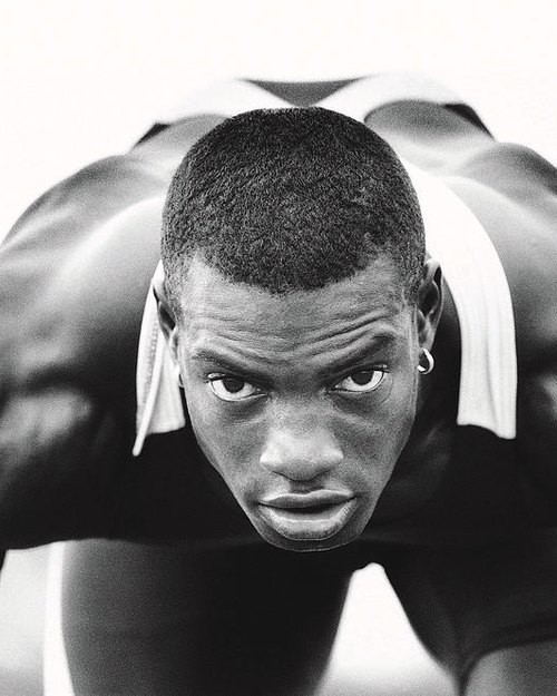 Sprinter im Startblock